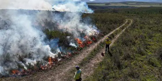 Controlled burn on the reserve, from the homeowner newsletter